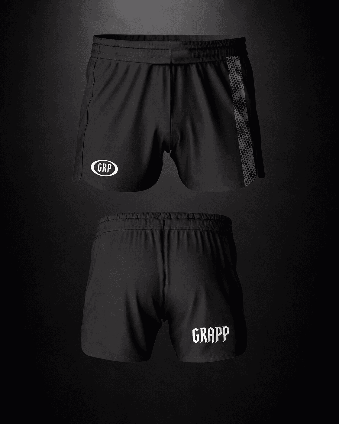 Fight Short GRAPP Preto — GRAPP Fight Club